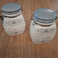 Barattoli porta zucchero e caffe
