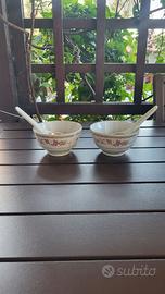 Set due ciotola con cucchiaio per zuppa guoguan