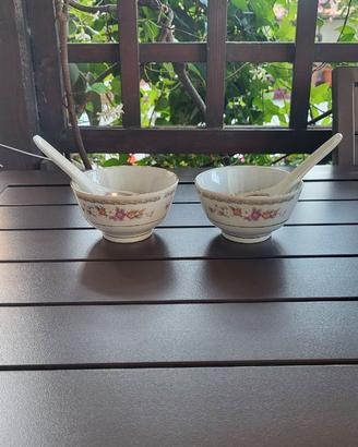 Set due ciotola con cucchiaio per zuppa guoguan
