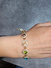 Bracciale e collana con brillantini Swarovski 