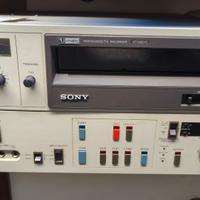 video registratore 3/4 pollice e videocamera