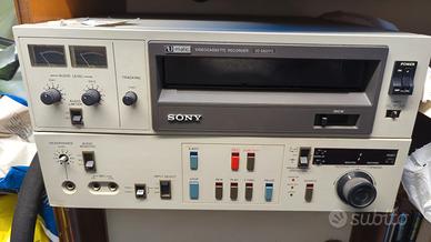 video registratore 3/4 pollice e videocamera