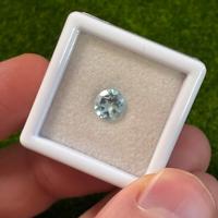 Topazio blu cielo 1.00 ct taglio Round naturale