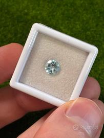 Topazio blu cielo 1.00 ct taglio Round naturale
