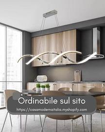 Lampadario a Sospensione LED 28W Design Spirale