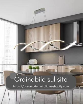 Lampadario a Sospensione LED 28W Design Spirale