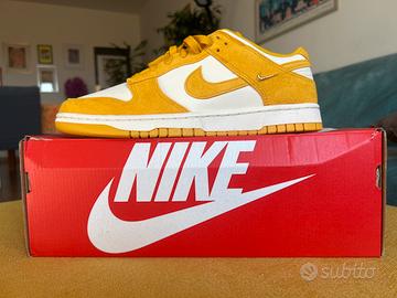 Nike Dunk Low "Dark Sulfur Gold Mini Swoosh" Wmns