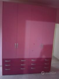 armadio rosa e fucsia moretti compact