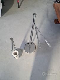 Porta asciugamani,porta rotolo e spazzola