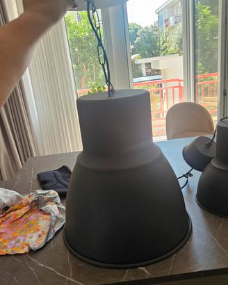 lampadario stile industriale 