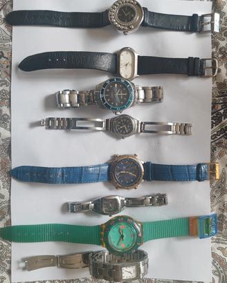 LOTTO 8 OROLOGI DA TESTARE - Seiko, Citizen, Swaro