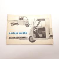 Catalogo pubblicitario Innocenti Lambro 550 M