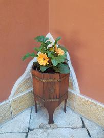 Fioriera in legno stile rustico 