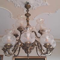 Lampadario in bronzo