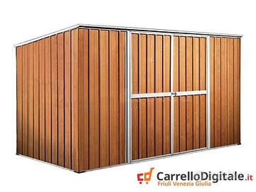 Casetta giardino in Acciaio 345x186 fin legno