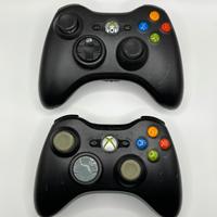 2 Controller Xbox 360 Neri alimentati a pile