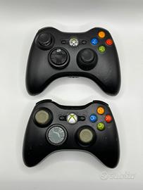 2 Controller Xbox 360 Neri alimentati a pile