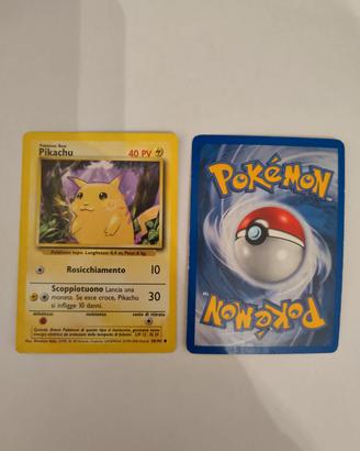 carta Pokemon Pikachu rara