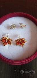 Due paia di orecchini in argento 