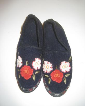 pantofole donna lana cotta tirolesi n. 38