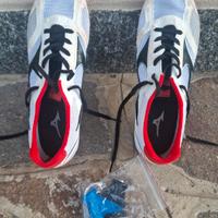 scarpe chiodate mizuno atletica, taglia 42,5