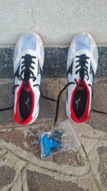 scarpe chiodate mizuno atletica, taglia 42,5