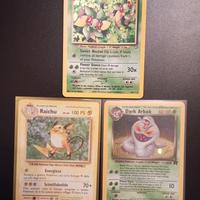 Trio Pokémon vintage Holo