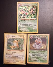 Trio Pokémon vintage Holo