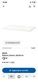 Besta Ikea ripiani bianchi