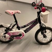 Bici 14 pollici con rotelle