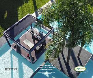 Pergola bioclimatica regolabile Qbox Blue 