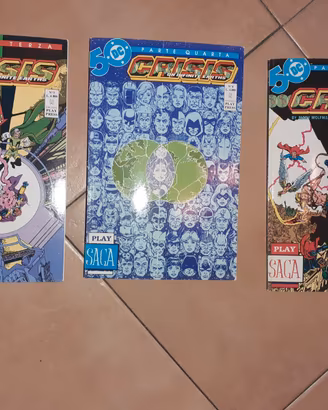 Crisis on infinite Earths Saga DC PlayPress n2-3-4
