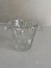 Secchiello porta ghiaccio in vetro