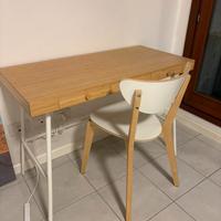 Scrivania IKEA LILLÅSEN in bambu
