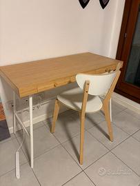 Scrivania IKEA LILLÅSEN in bambu