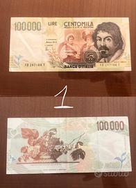 6 Banconote 100mila lire