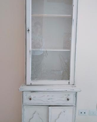 mobiletto vetrina shabby 