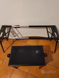 Supporto pianoforte con sgabello 