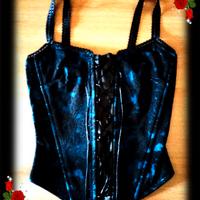 CORSETTO BUSTINO PIZZO RASO CON LACCI *NUOVO*