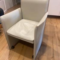Sedie in pelle cassina break 401 Mario Bellini