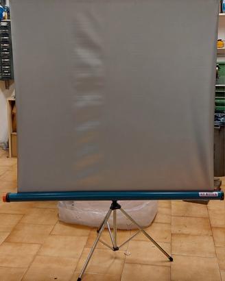 Schermo proiettore su treppiede 