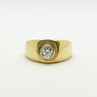 ANELLO UOMO oro18kt diamante naturale
