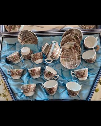 Servizio da tè ceramica inglese con scatola