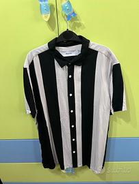 Camicia Bershka A Righe Nere Colletto Rever