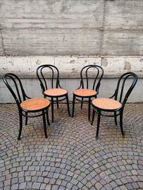 Sedie design vintage in paglia di Vienna 