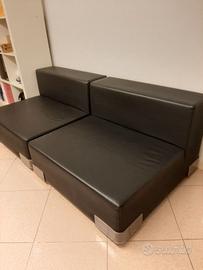 Divano Outdoor Plastics Kartell con schienale
