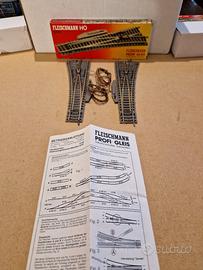 Fleischmann H0 Coppia Di Scambi Elettrici Dritti 6