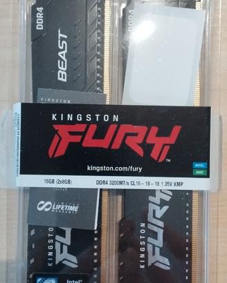 Ram ddr4 Kingston Fury 2 x 8 GB
