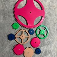 37 ingranaggi in plastica arredo varie misure