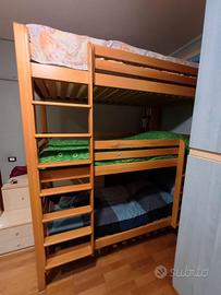 Letto a castello a 3 piani